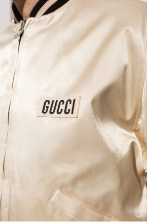 Gucci Кожаный монограмный футляр для очков gucci