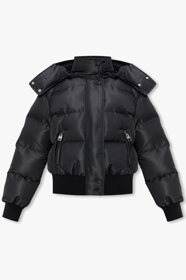 Alexander McQueen Hooded quilted jacket