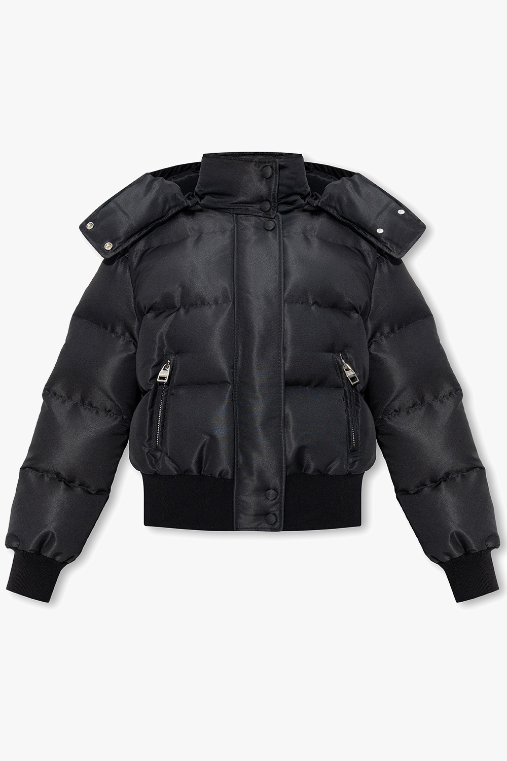 Alexander McQueen Hooded quilted jacket