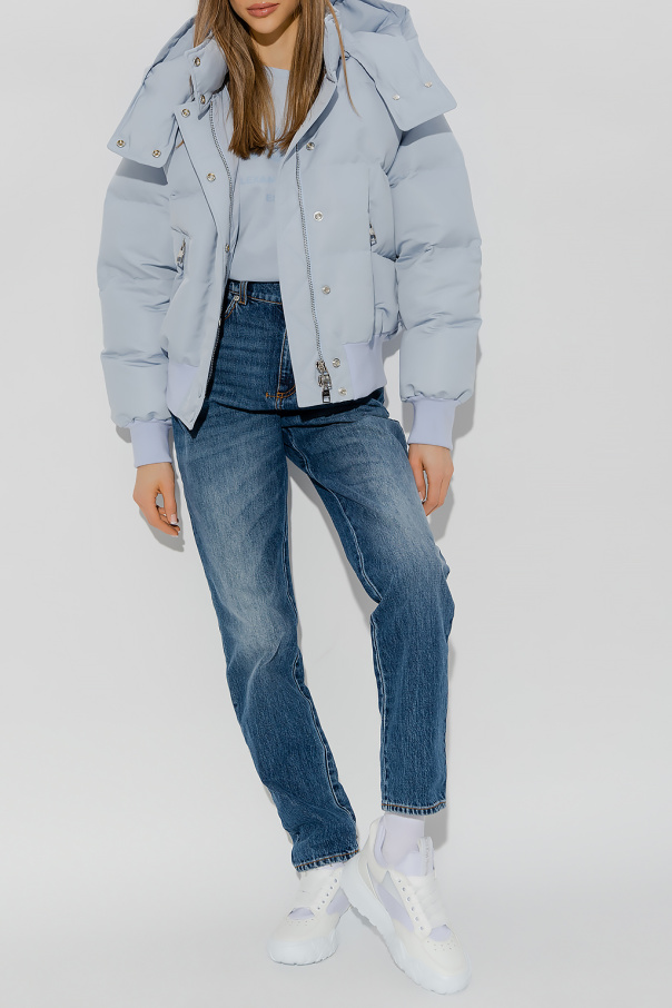 Alexander McQueen Hooded quilted jacket