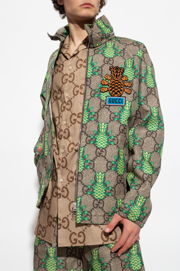 IetpShops | Men's Clothing | Високоякісна брендова натуральна дубльонка  gucci | Gucci The 'Gucci Pineapple' collection jacket