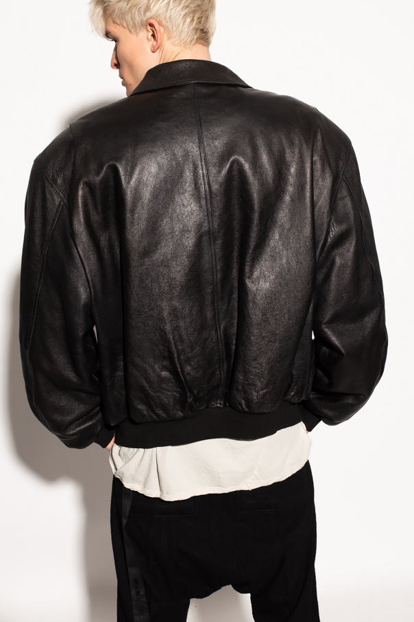 ArvindShops - David Koma button - down Leather Shirt Jacket - Jonathon  Charles Striped Mixzer Suit Jacket Mens