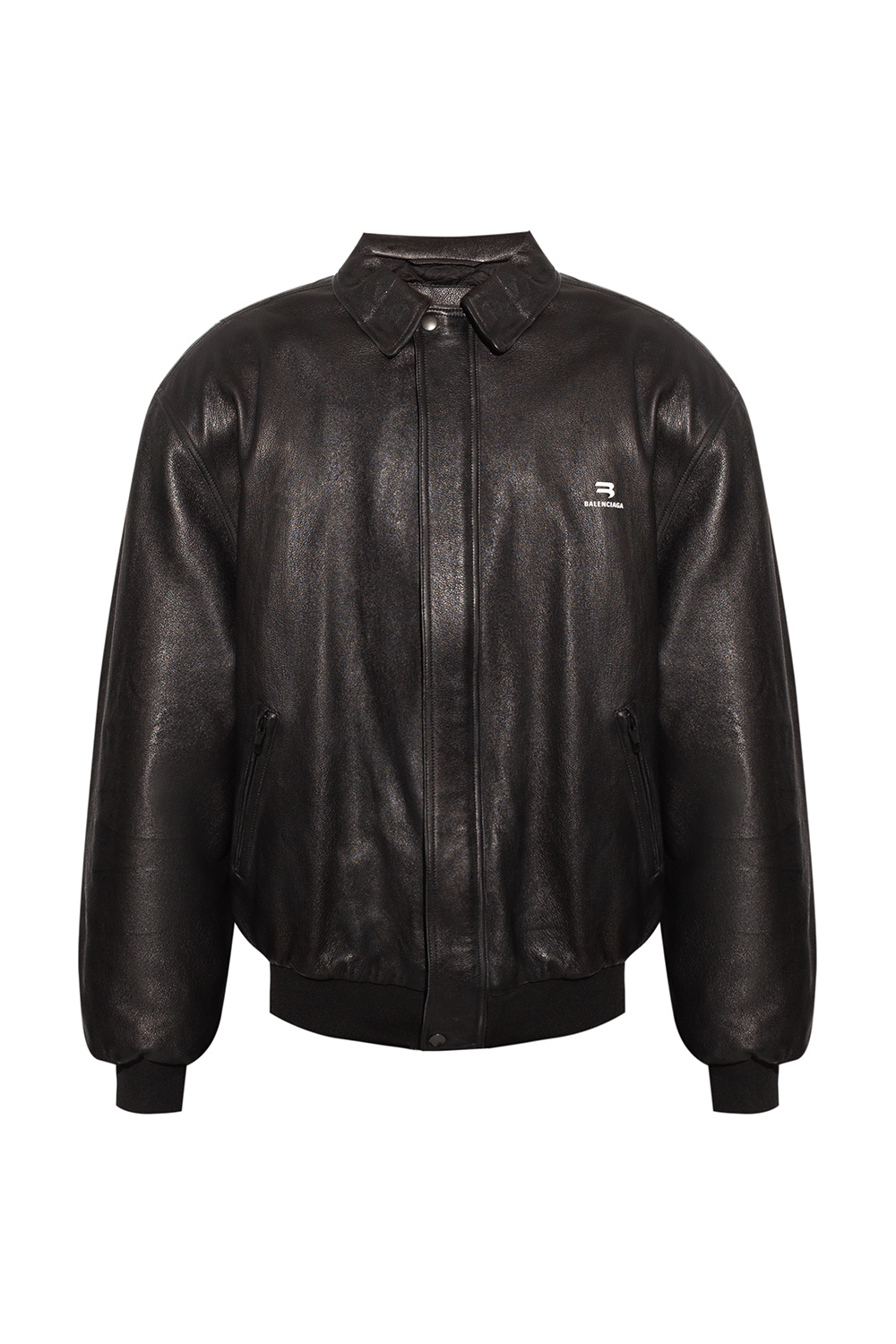 Balenciaga Leather Cocoon Aviator Jacket  Harrods AU
