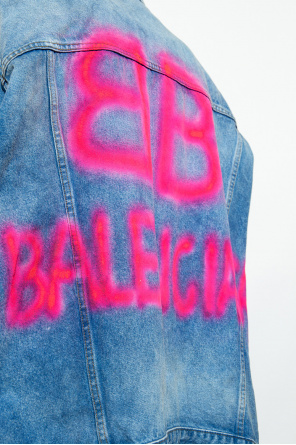 Balenciaga Oversize denim chevron jacket
