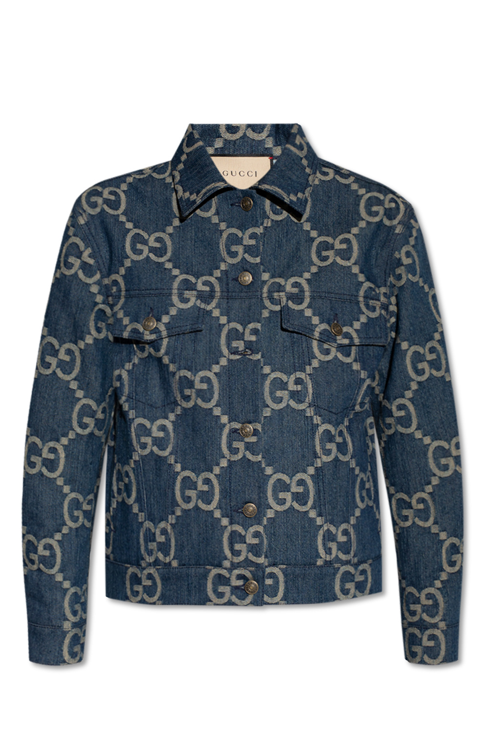 Gucci Denim jacket with Jumbo GG pattern