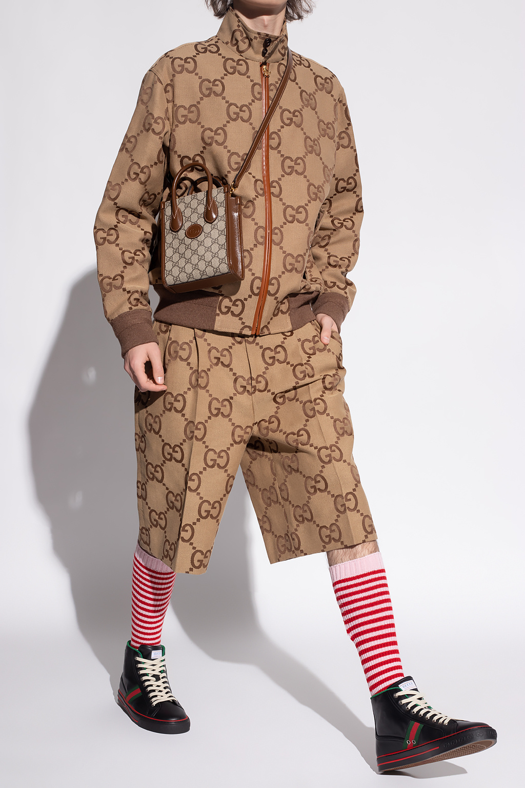Summer gg supreme linen blend pants - Gucci - Men