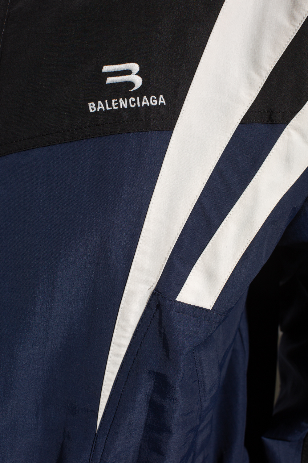 Sporty B Navy/Black Fleece Jacket : r/Balenciaga