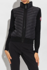 Canada Goose BLACK Cardigan with quilted frontal