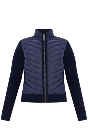 Cardigan with down insert