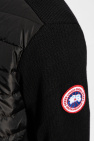 Canada Goose BLACK ‘Hybridge’ down front hoodie