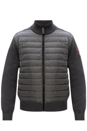 ‘Hybridge’ down front hoodie