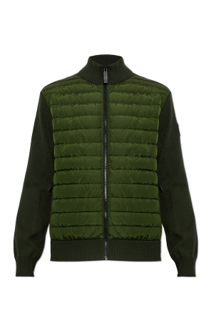 Cardigan with quilted front ‘Hybridge’