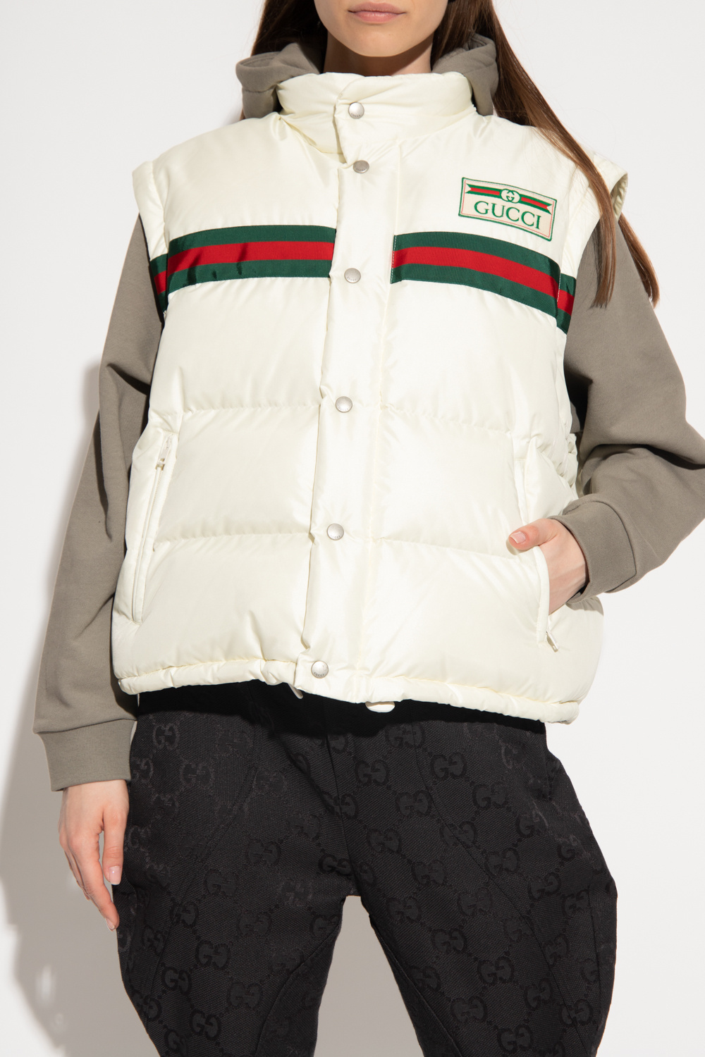 Gucci Down jacket with detachable sleeves