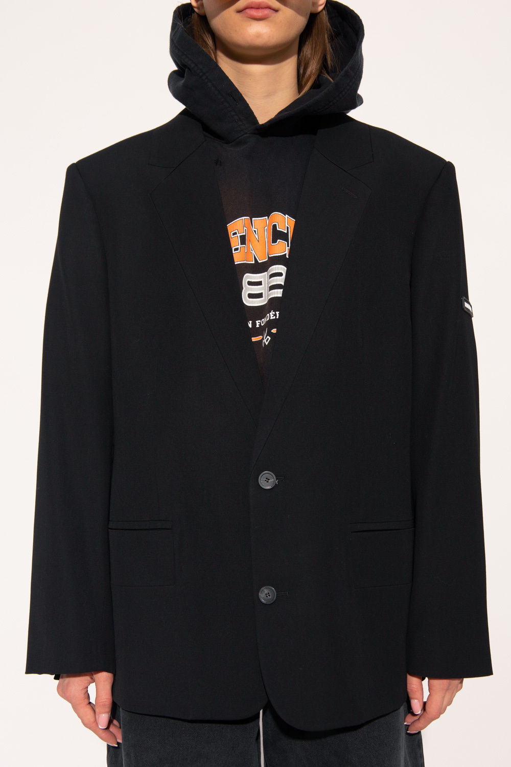 Blazers Peuterey - Logo-patch hooded jacket - PED475701191581730