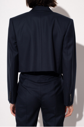 Alexander McQueen Cropped wool blazer