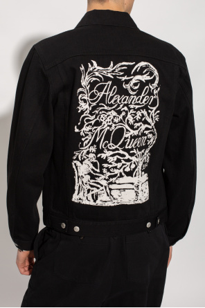 Alexander McQueen Printed denim jacket
