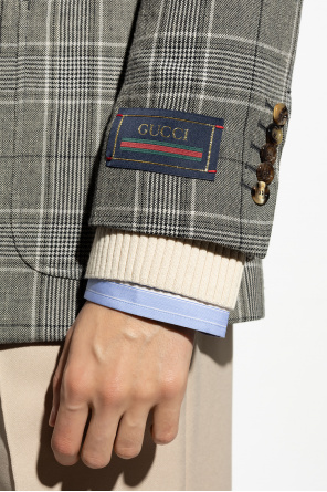 gucci Collaboration Checked blazer