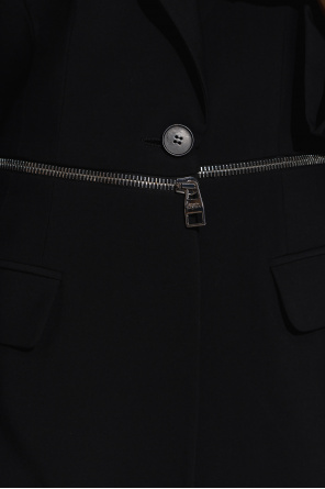 Alexander McQueen Wool blazer with zip