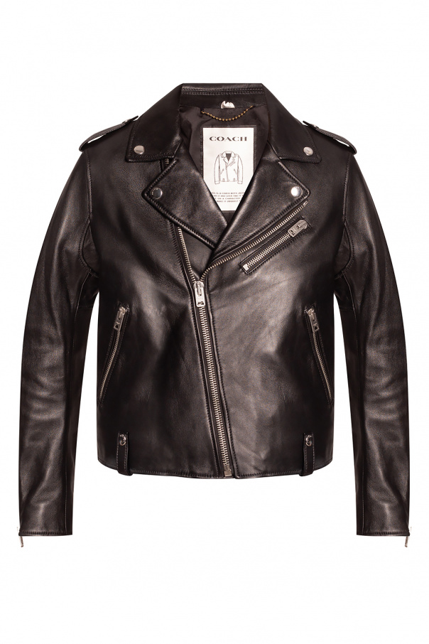 Coach Leather biker jacket
