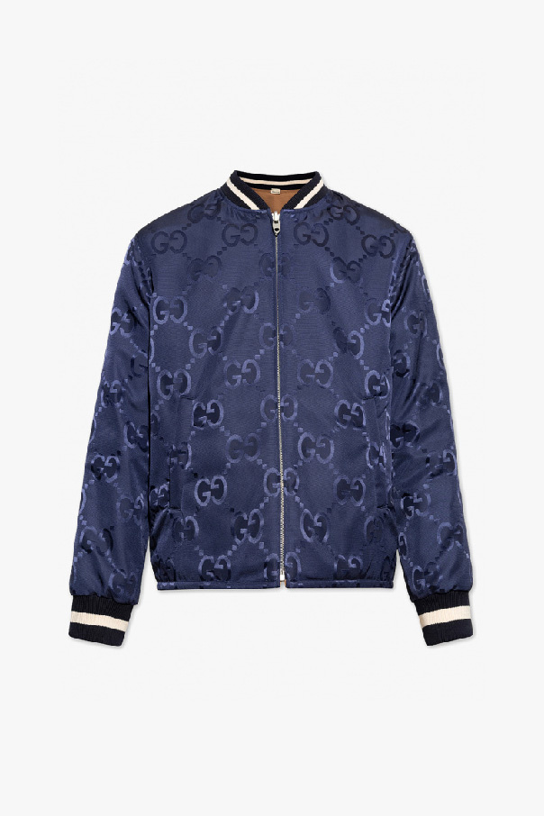 GG Nylon Canvas Jacket in Blue - Gucci