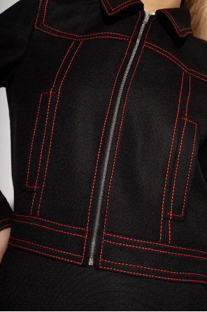 Gucci Top-stitched jacket