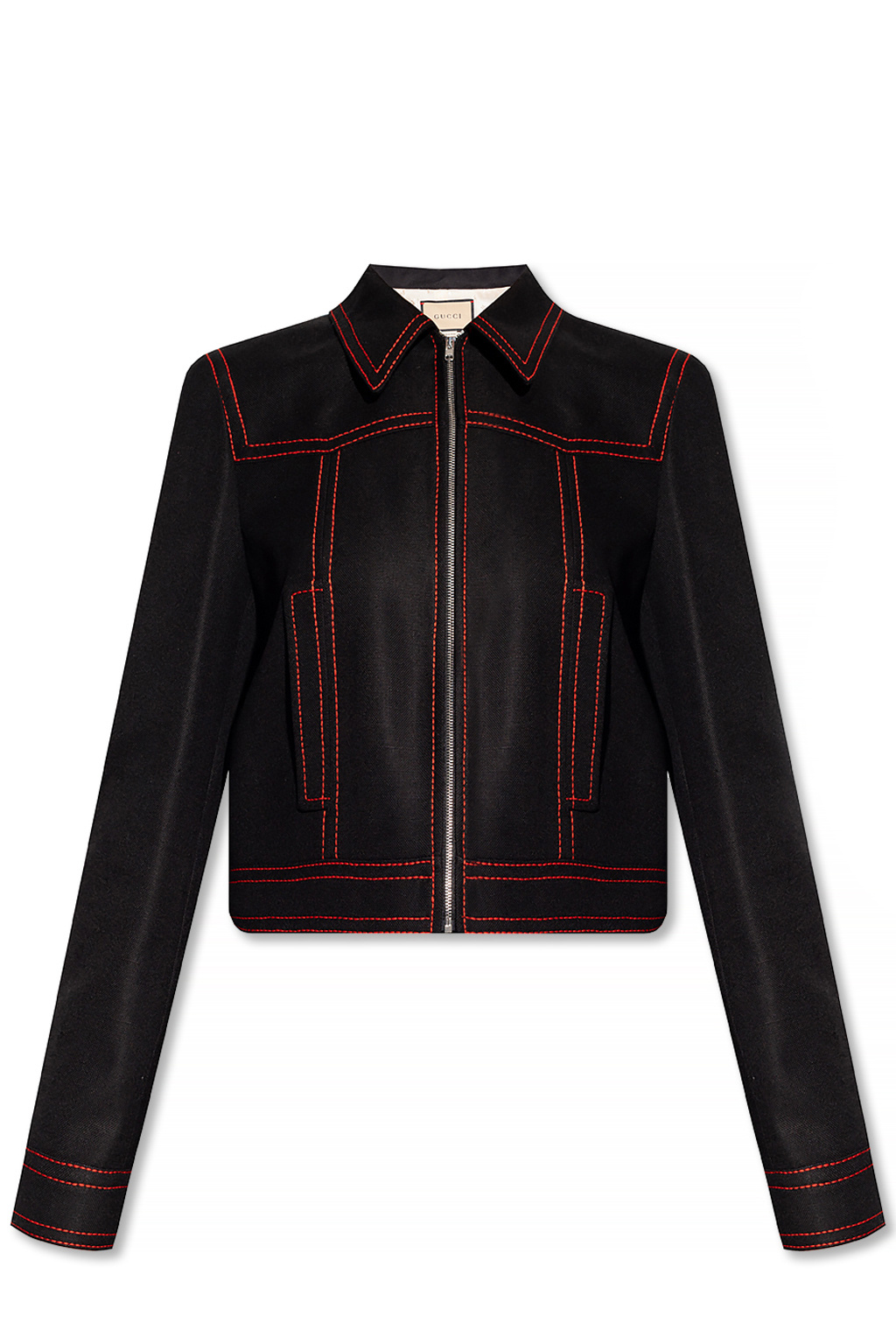 Gucci Top-stitched jacket