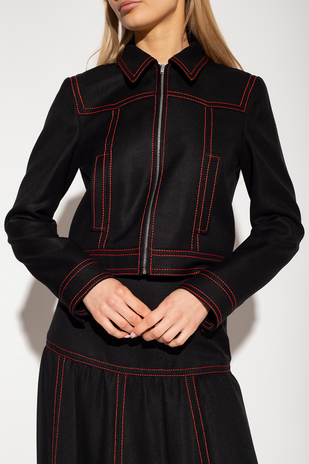 Gucci Top-stitched jacket