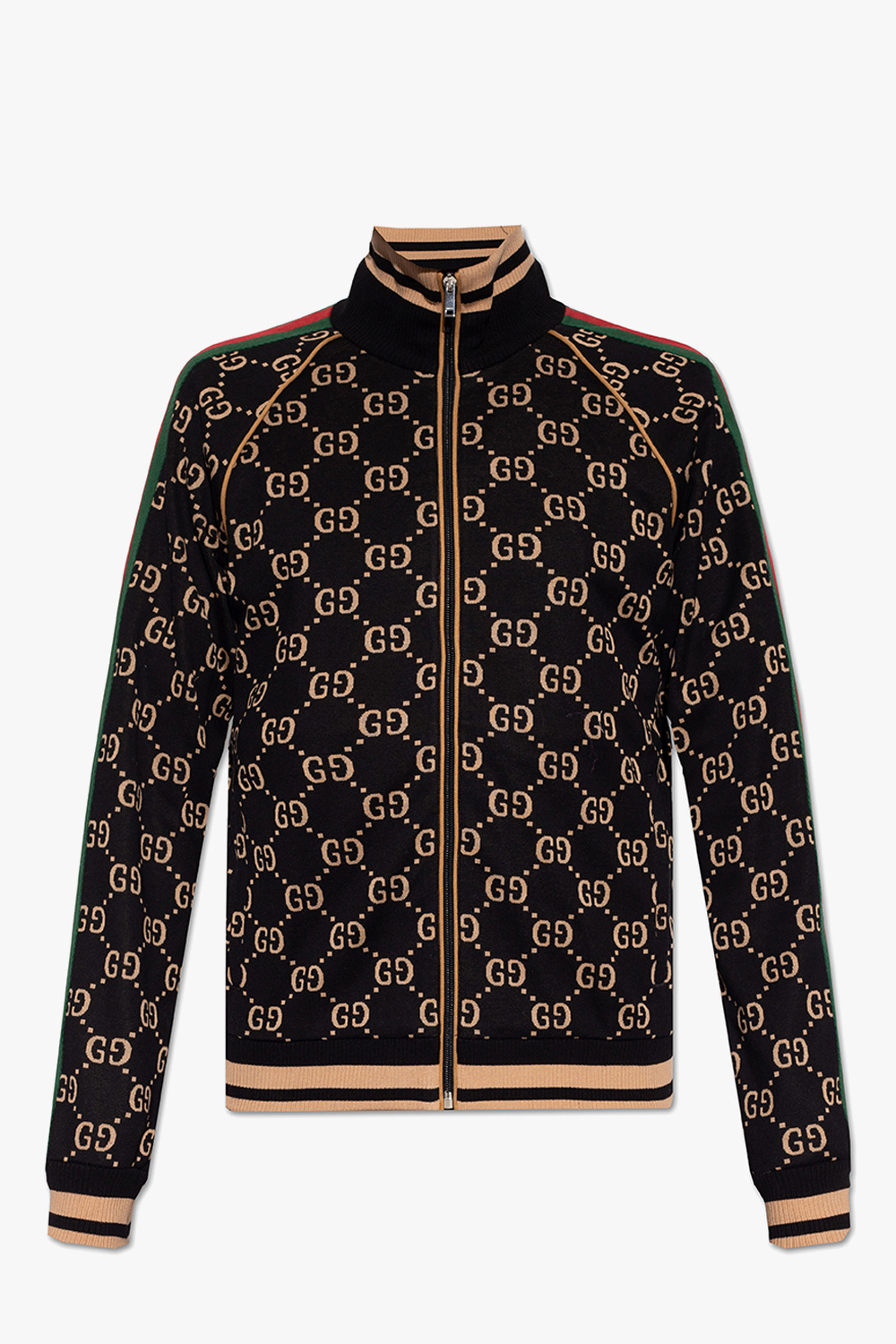 Gucci gucci contrast stitching jacket