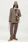 Gucci beige Checked blazer
