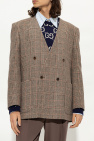 Gucci beige Checked blazer
