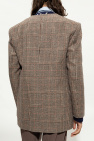 Gucci beige Checked blazer