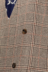 Gucci beige Checked blazer