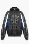 Balenciaga Hooded leather jacket