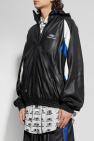 Balenciaga Hooded leather jacket
