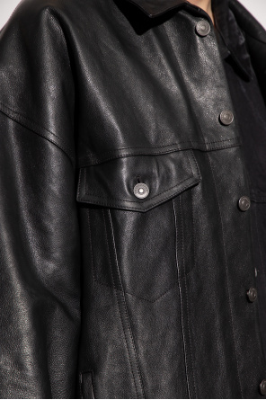 Balenciaga Leather through jacket