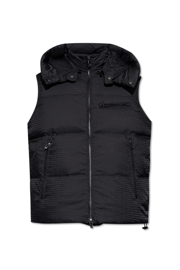 Emporio Armani Padded vest with hood