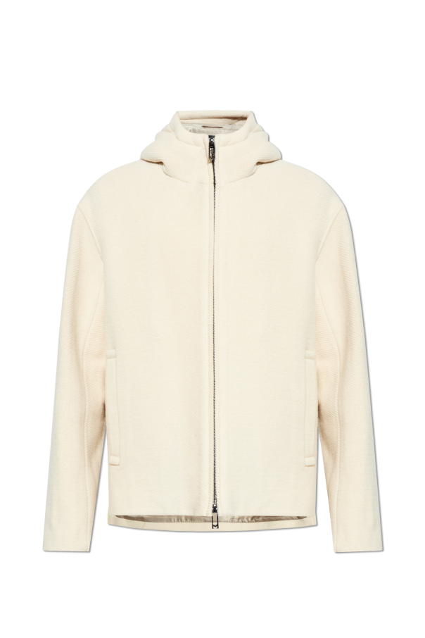 Emporio Armani Wool jacket with hood