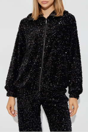 Emporio Armani Sequin Hooded Jacket