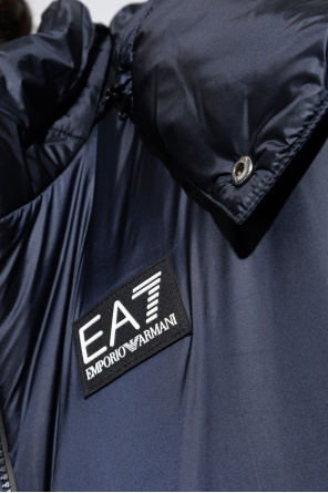 EA7 Emporio Armani Ocieplana kurtka z odpinanym kapturem