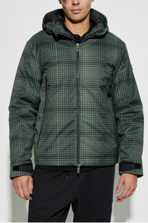 EA7 Emporio Armani Padded jacket with check pattern