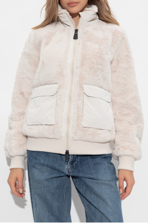 EA7 Emporio Armani Padded jacket with faux fur