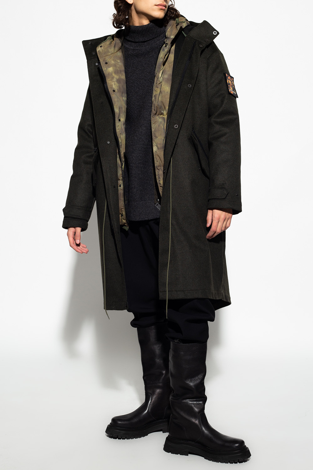 Emporio Armani ‘Sustainable’ collection coat & jacket