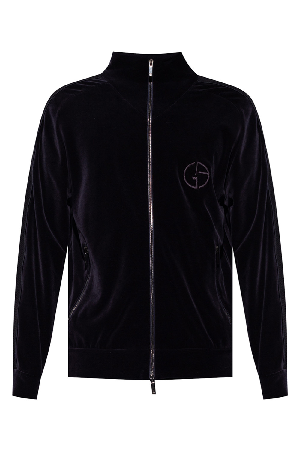 Giorgio Armani Velour sweatshirt with logo