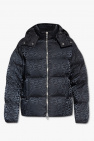 EMPORIO ARMANI hooded ripstop organic cotton jacket Black
