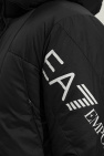 EA7 Emporio Armani BLACK Hooded quilted jacket