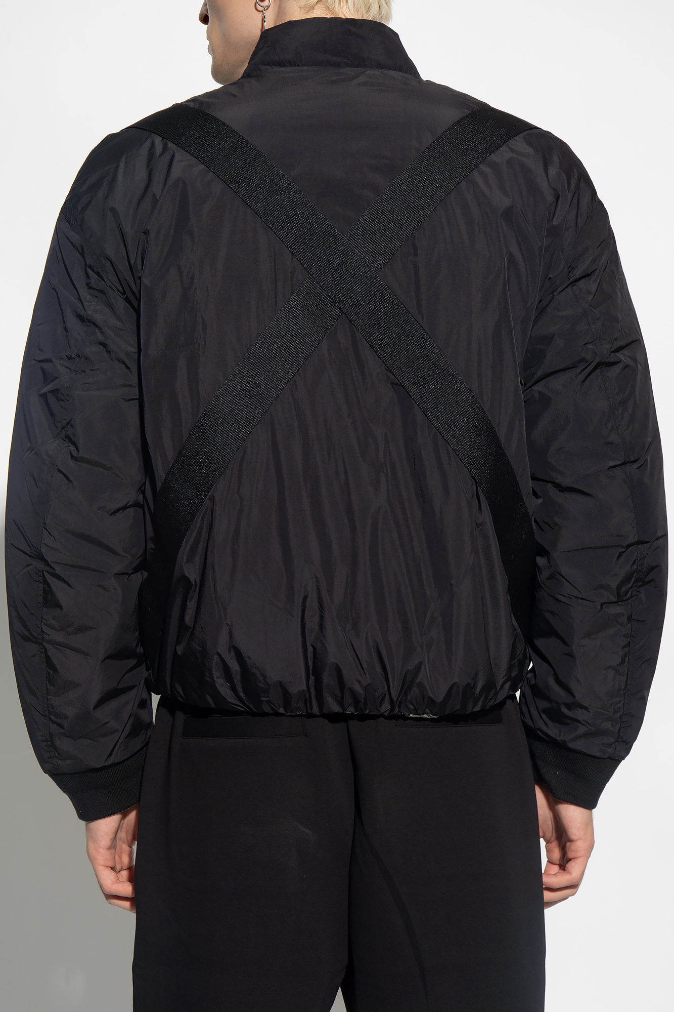 Louis Vuitton Reversible Loose-fit Woven Bomber Jacket in Black for Men
