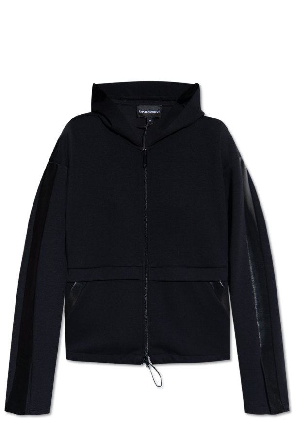 Emporio Armani Hoodie with two-way zip