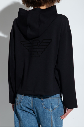 Emporio Armani Hoodie with two-way zip