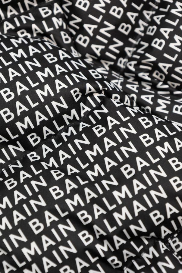 Balmain Kids Womens balmain Kids logo-print long-sleeve T-shirt