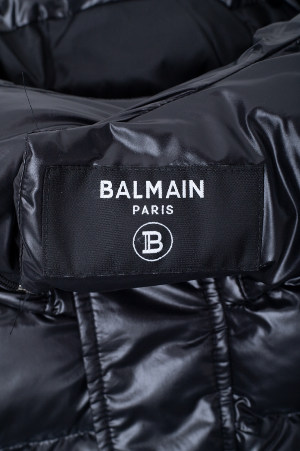 Balmain Kids Down jacket with logo